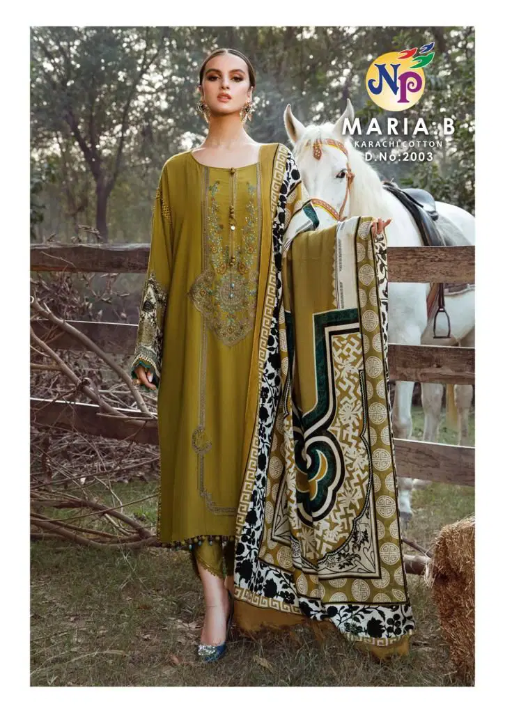Maria B Vol 2 By Np Printed Karachi Cotton Dress Material Wholesale Shop In Surat
